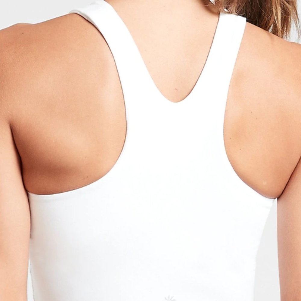 NWT Athleta White Conscious Crop Sports Bra - Picture 3 of 7